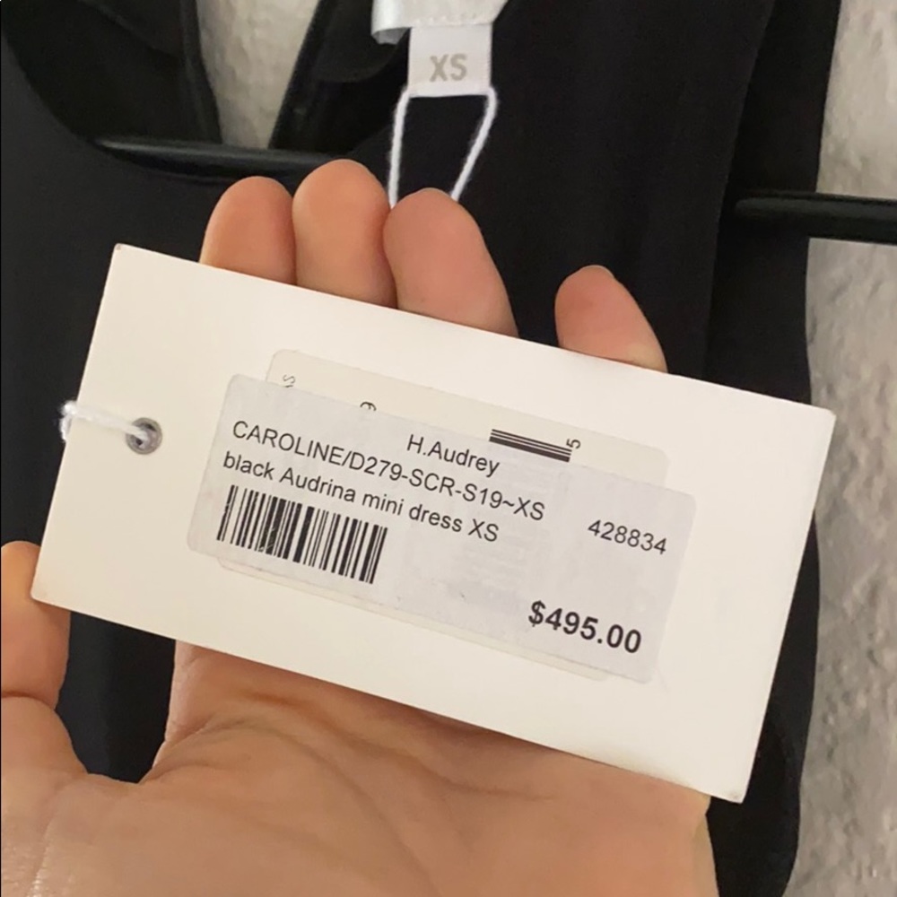 NWT Caroline Constas silk black dress!